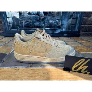 Preschool 2Y Nike Air Force 1 Wheat Brown Gum Athletic Sneakers BQ5486-700